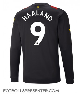 Manchester City Erling Haaland #9 Borta Matchtröja 2022-23 Långärmad